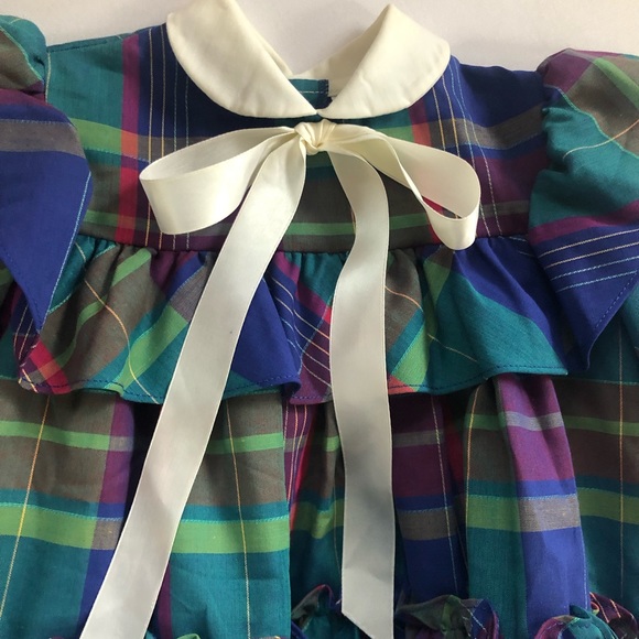 MARTHA’S MINIATURES VINTAGE RUFFLE FULL CIRCLE DRESS SIZE T2 - Picture 3 of 16